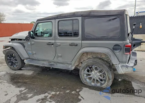 2022 Jeep Wrangler Unlimited Sahara 4Xe из США, поврежденный, VIN 1C4JJXP67NW278578